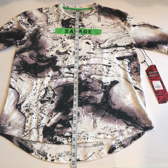 Seven Souls NWT “SAVAGE” Men Long Sleeve Tee Shirt Size Large. - Picture 13 of 16